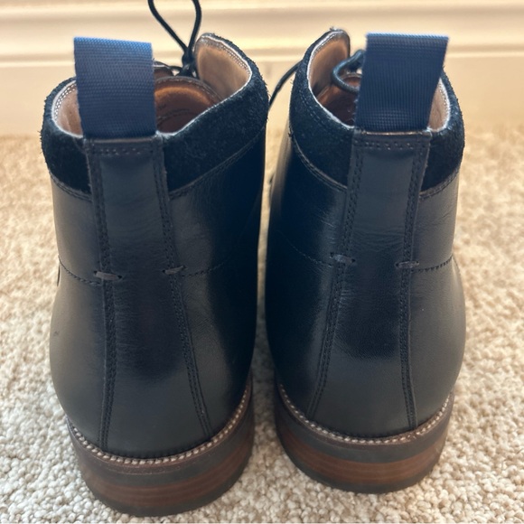 Florsheim Uptown Boots Mens SZ 12 black Leather Mid Plain Toe Chukka Derby NWOB - Picture 5 of 8